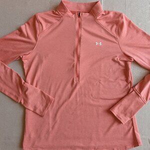 Under Armour Women’s Medium Quarter Zip Pullover Peach Orange